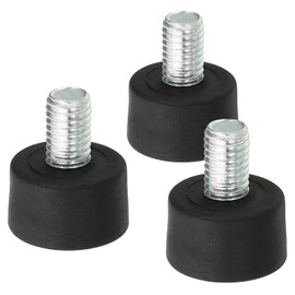 PATIKIL Universal M8 x 1.1" Rubber Tripod Feet, 3 Pack Anti-Slip Tripod Replacement Parts for Camera Tripods Monopod, Black