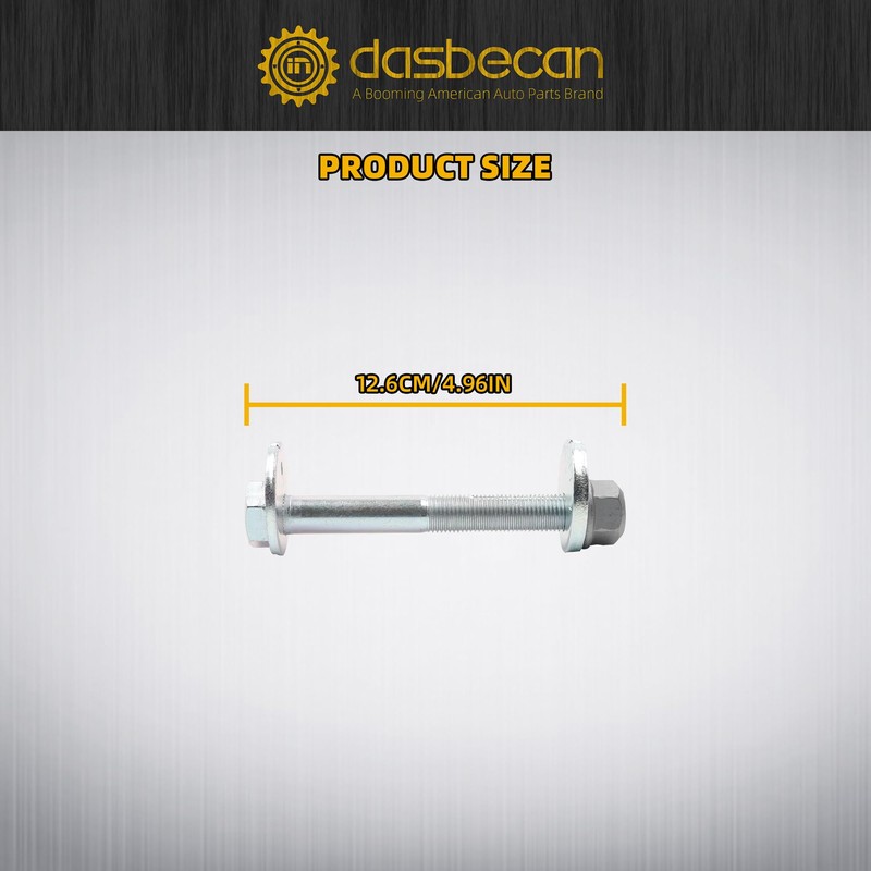 Dasbecan 4Pcs Front Shaft Rear Lower Control Arm Alignment Cam