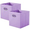 powerking Fabric Storage Box Bins, 2 Pack Foldable Cloth Storage