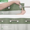 eachope No Hook Waffle Weave Shower Curtain with Snap-in Fabric