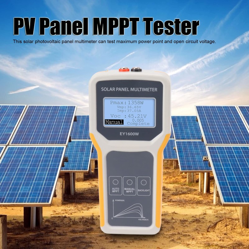 Solar Panel Tester Photovoltaic Multimeter EY1600W with Backlight MPPT Tester