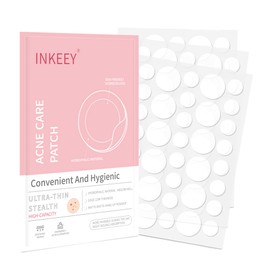 wakouter Pimple Patches, Miracle Invisible Spot Cover, Hydrocolloid Acne for Face and Zits Absorbing Patch, For Covering Zits and Blemishes, Spot Stickers for Facial Sticker, 2 Sizes (108Count)