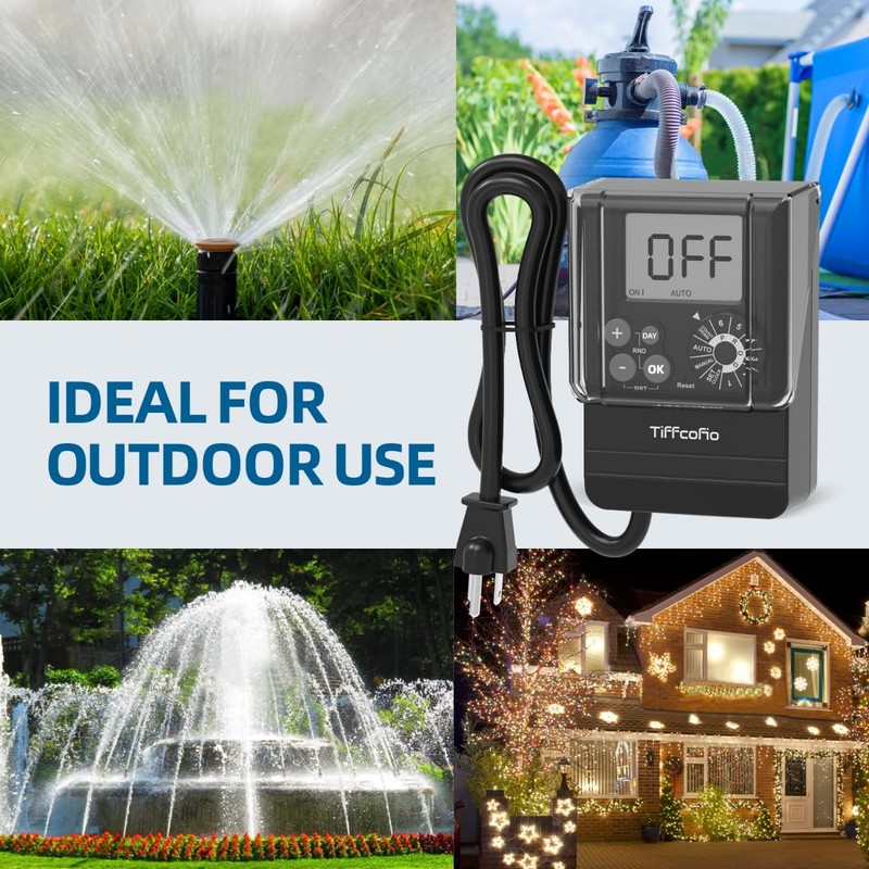 New Digital Outdoor Timer Waterproof, Dial Programmable Method, Outdoor Pool