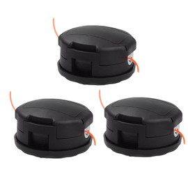 3Pcs SRM-225 String Trimmer Head For Echo Eater Speed-Feed 400 SRM-230 SRM-210 SRM2100 SRM225 PAS210 PAS225 PAS230 PAS260 Shiandaiwa T195S T220 T222 T230 T231 Fit Most Echo SRM Straight Axle Trimmer