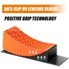 Tlaleikejia RV Leveling Blocks Ramp Kit, Camper Levelers, Camper Wheel