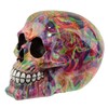 Puckator Rainbow Marble Effect Skull Ornament - Home Decoration -