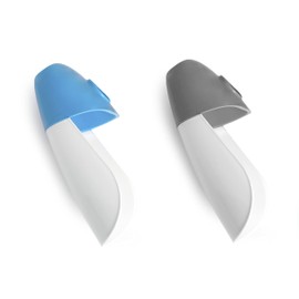 Prince Lionheart Reach It Tap Extender | Wasserhahnverlängerung | Kinderhandwäsche | 2 Stücke | Flexibel für die meisten Wasserhähne | Abnehmbar | Anti-mikrobiell | Weniger Unordnung - Grau & Blau