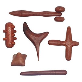 VIE Naturals-Thai Massage Tool Set, 6 Items. Traditional Reflexology, Multicolor, One Size