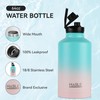 HASLE OUTFITTERS Half Gallon Insulated Water Bottles 64 oz, Stainless