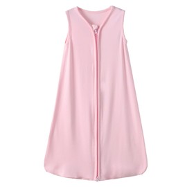 Viforu Rayon from Bamboo Sleep Sack Baby Wearable Blanket 0.5 Tog Sleeping Bag 18-24 Months Soft Newborn Sleeper 2-way Zipper Sleepsack Fall Girls Boys Swaddle Blanket Sacks Pink
