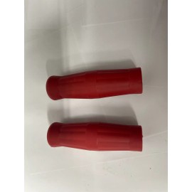 MOTORHEADTOYS Yamaha Vintage style red rubber coke bottle street bike Grips 7/8" 130MM