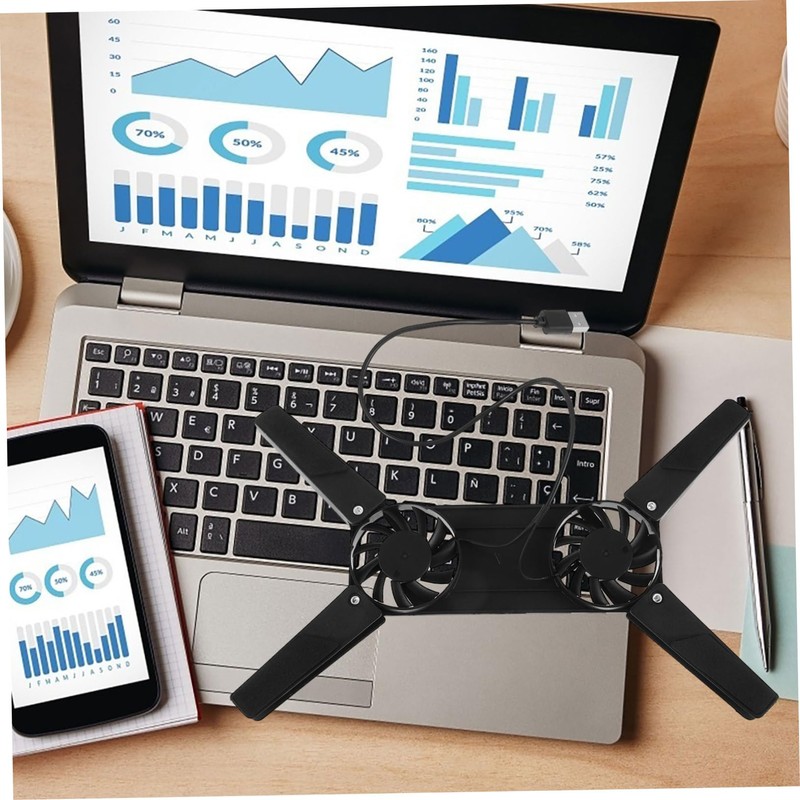 TEHAUX Gaming Laptop Cooling Fan Stand Notebook Riser Laptop Cooling