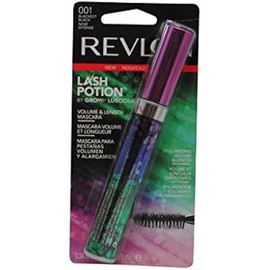 Revlon Lash Potion By Grow Luscious Waterproof Volume and Length Mascara, Blackest Black, 0.34 Ounce