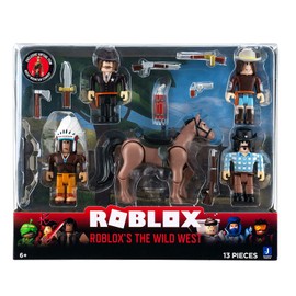 Roblox Action Collection - The Wild West Five Figure Pack [Includes Exclusive Virtual Item]