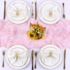 SAJOO Pink Cheesecloth Table Runner 1Pc 13ft Rustic Gauze Table