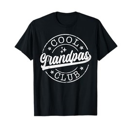 Cool Grandpas Club Emblem Design Father's Day Best Grandpa T-Shirt