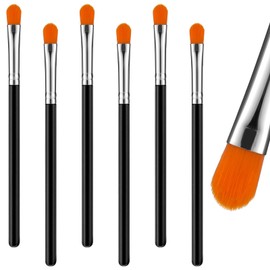 6 Pcs Concealer Brush Under Eye Eyeshadow Applicators Flat Concealer Brush Blending Brushes for Makeup Professional Tools for Applying Cream Liquid Shadows Eye