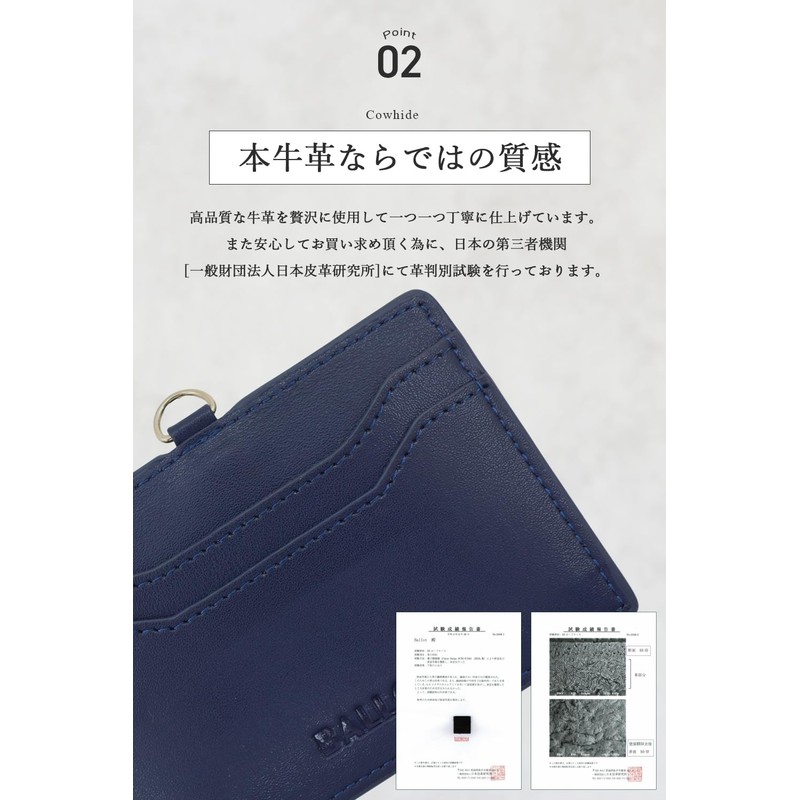 [Barrot] Genuine Leather ID Card Holder Name Holder Horizontal Pass