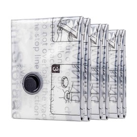 SUOCO 6 Combo Vacuum Storage Bags, Space Saver Bags, Compression Airtight Sealer Bags for Clothes, Pillows, Comforters, Blankets (Pump Not Included)