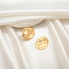 ENSKEFEN Gold Statement Chunky Stud Earrings for Women Geometric Oval