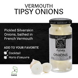 Sable & Rosenfeld Vermouth Tipsy Onions, Kosher, 5 Ounces (Pack Of 6)