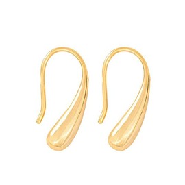 Glam Jewelry Women's Teardrop Earrings, Simple, Small, Hook Earrings, Drops, Present, Women's, Wife, Girlfriend, Popular, 925 Silver, Platinum, Gold, Sterling Silver