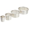 Ateco 4 Piece Stainless Steel Plain Edge Round Cutters Set