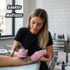 Guantes Nitrilo Uniseal Rosa Claro 100 Pzs Tatuadores