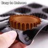 Peanut Butter Cup Molds 12-Cup Butter Bites Mold 2pcs Silicone