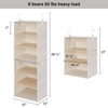 StorageWorks 6-Shelf Hanging Closet Organizers, Two 3-Shelf Separable Closet Hanging