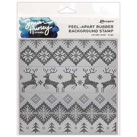 Simon Hurley create. Background Stamps 6"X6"-Nordic Knit
