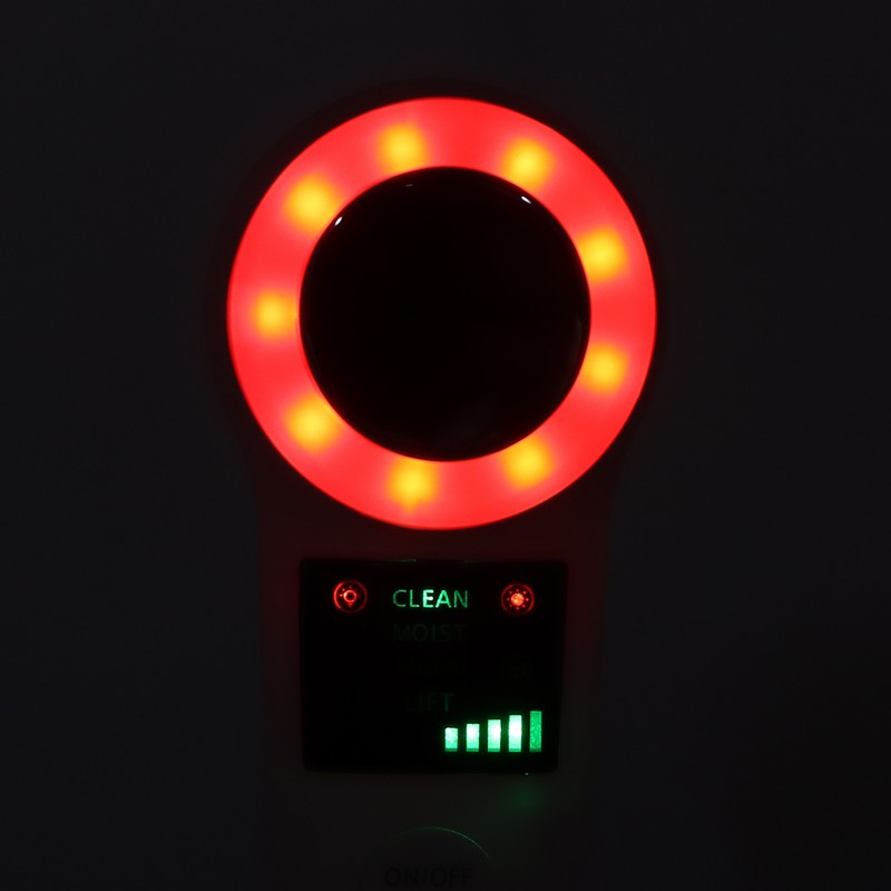Hot Cold Face Massager Handheld Facial Vibration Massager Red Blue