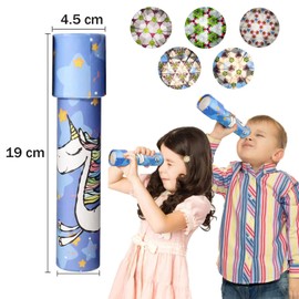 Funmo 6 Pack Kaleidoscope Magic Classic Game Educational Toy Kids Party Toy Classic Tin Kaleidoscope Toy Party Set Prism Telescope Puzzle