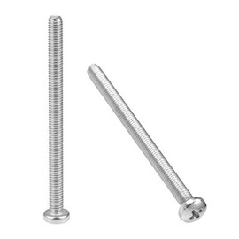 sourcing map M5x70mm Machine Screws Phillips Cross Pan Head Screw 304 Stainless Steel Fasteners Bolts 10Pcs