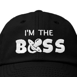 DALIX I'm The Boss - Gorra de béisbol para bebés y niñas, Negro -, Talla única