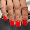 TELAIN Red Press on Nails, Short Square, False Nails with