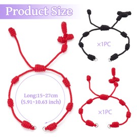 2 Pcs Adjustable Nylon Braided Cord Bracelets Semi Finished Bracelets Colorful Nylon Cord Rope Bracelets Adjustable Rope Thread Bracelets for Women Men Bracelets Valentine’s Gifts