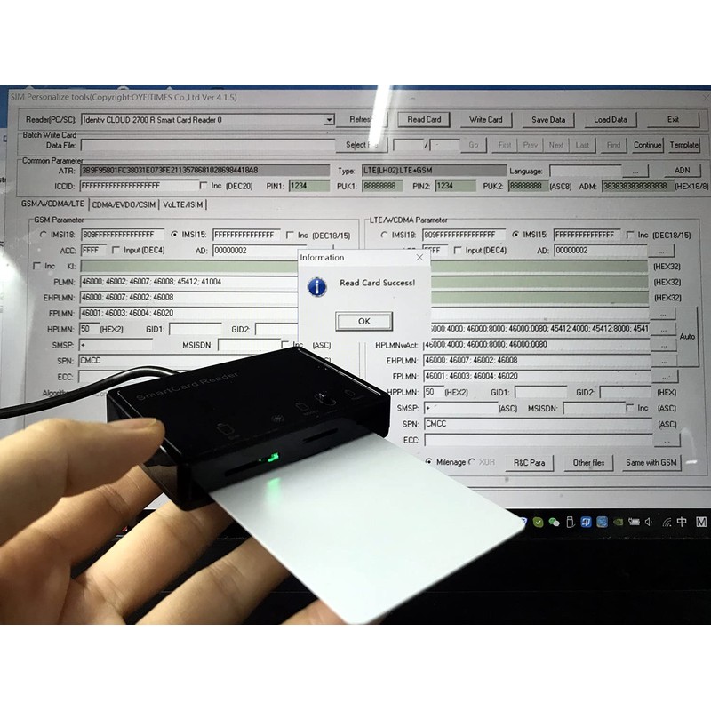 OYEITIMES - Tarjeta USIM programable en blanco 4G LTE WCDMA