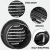 6 inch Wall Air Vent Exterior, Moonjor Black Paint Stainless