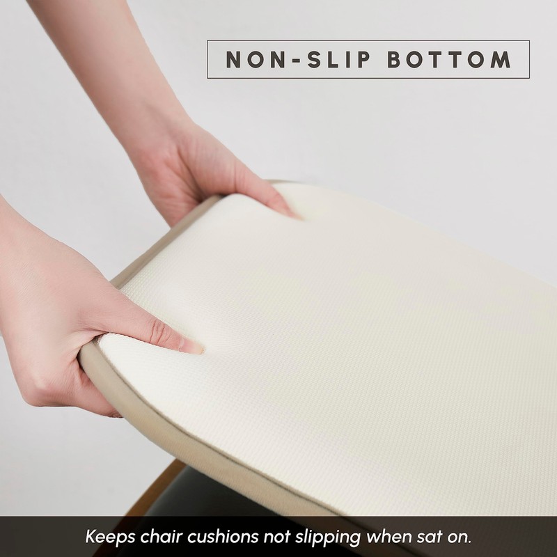 Elegant Comfort 8 Pack Chair Cushion Covers - Skid-Proof Rubber