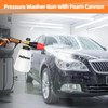 Heliwoo Short Pressure Washer Gun with Foam Cannon 5000 PSI,