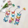 3 Pcs 5D Diamond Painting Bookmarks for Book Lovers, Handmade