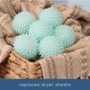 S&T INC. Reusable Plastic Dryer Balls, Fabric Softener for Laundry,