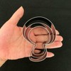 UKoosien Linzer Mushroom Cookie Cutter Set of 3 8.5 cm