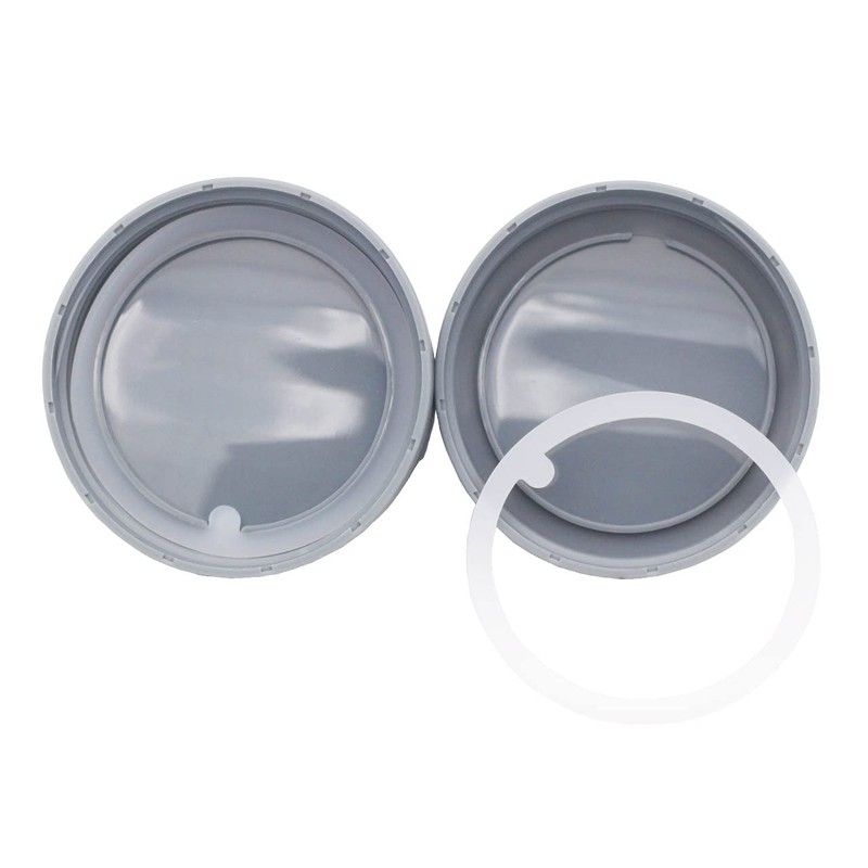 Gray Plastic Handle / Canister Lid by Mason Jar Lifestyle