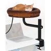 stohot Heated Cat Bed for Desk Indoor, Heated Pet Bed