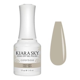 KIARA SKY Gel Polish | Soak-Off All In One 0.5 fl oz | G5019 Cray Grey (Stormy Gray Shade)