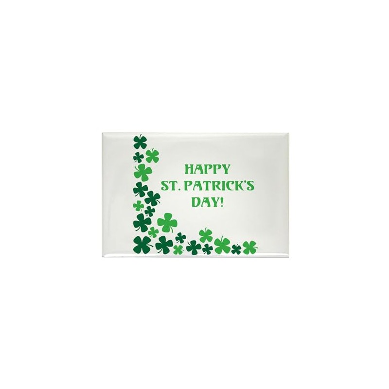CafePress Happy St Patrick'S Day Magnets Rectangle Magnet, 3"x2" Refrigerator