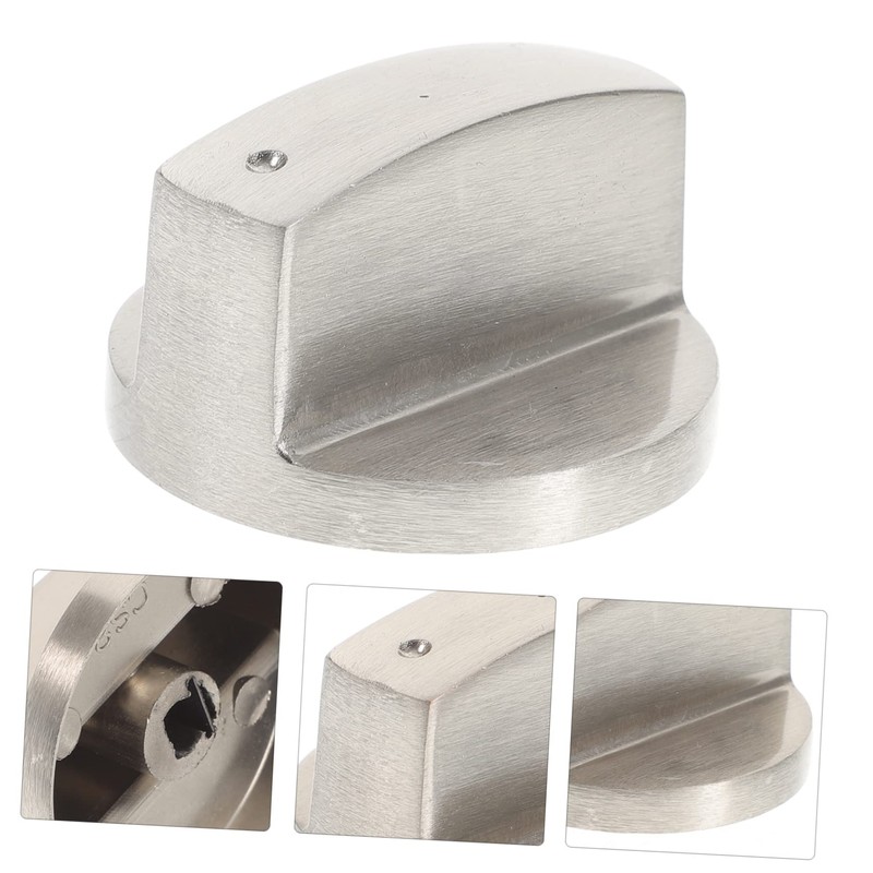 LABRIMP 5Pcs Gas Range Knobs Replacement Stainless Steel Stove Control