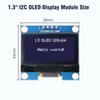 APKLVSR 3 x 1.3 Inch OLED Display I2C 128 x